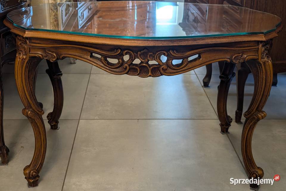 Piękny stolik ludwikowski orzech sklep Dąbrowa Dąbrowa Górnicza