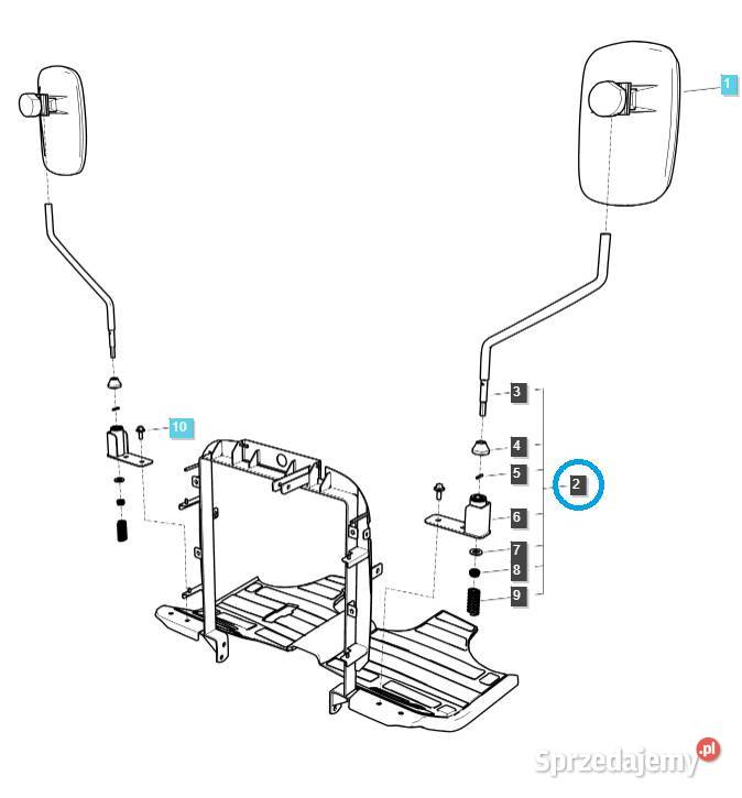 Uchwyt lusterka mocowanie TRG830 LS Tractor Tajęcina