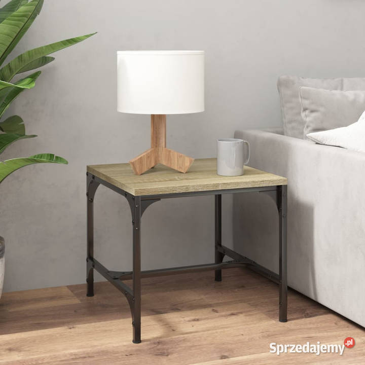 Stolik kawowy dąb sonoma 50x50x35 materiał Warszawa sprzedam