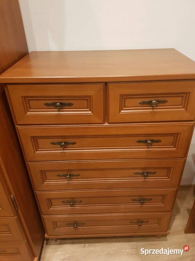 Komoda Black Red White