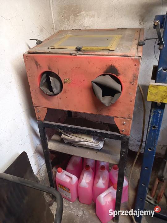 Piaskarka kabinowa 90l z wysokim stojakiem Lublin