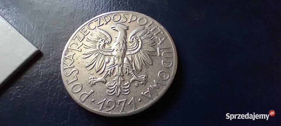 Stare monety 5 złotych 1971 Rybak PRL Polska podkarpackie Lesko