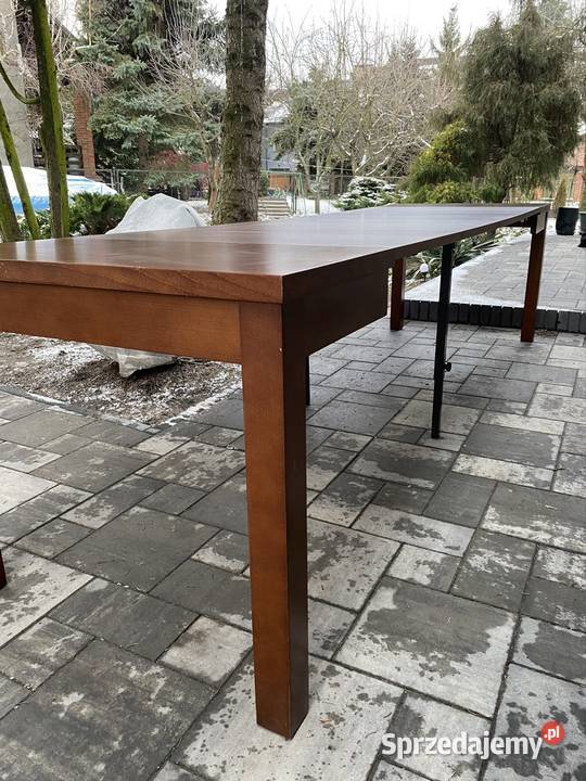 Solidny stół rozkładany firma Miro brązowy 3 Chełm