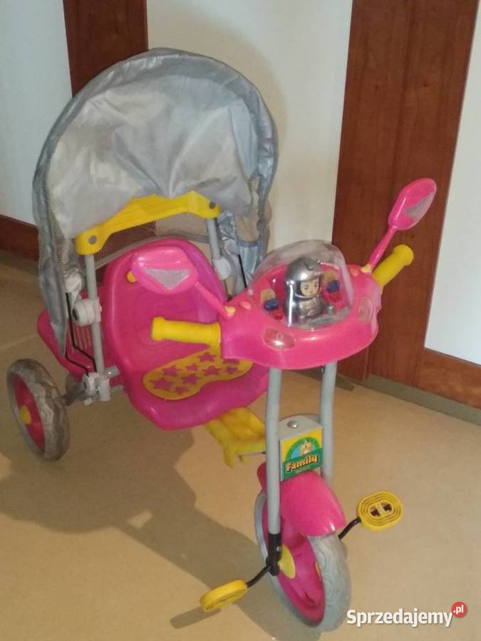 rowerek trójkołowy dziecięcy dziewczęcy różowy Baby Mix Poznań sprzedam