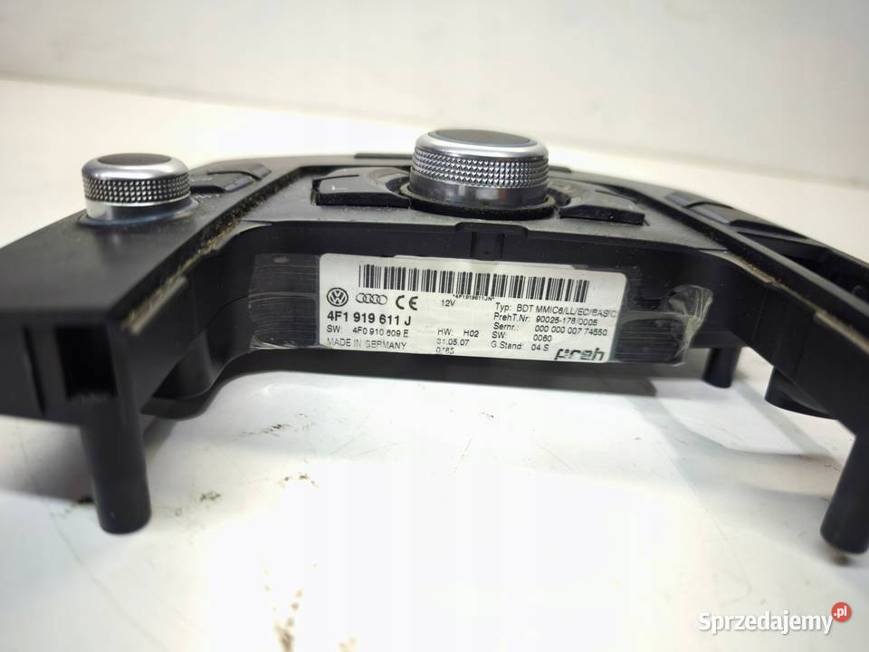 PANEL STEROWANIA MMI AUDI A6 C6 4F1919611J śląskie sprzedam