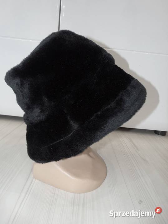 Czapka Kapelusz Bucket Zimowa Futrzana Sztuczne Łomża