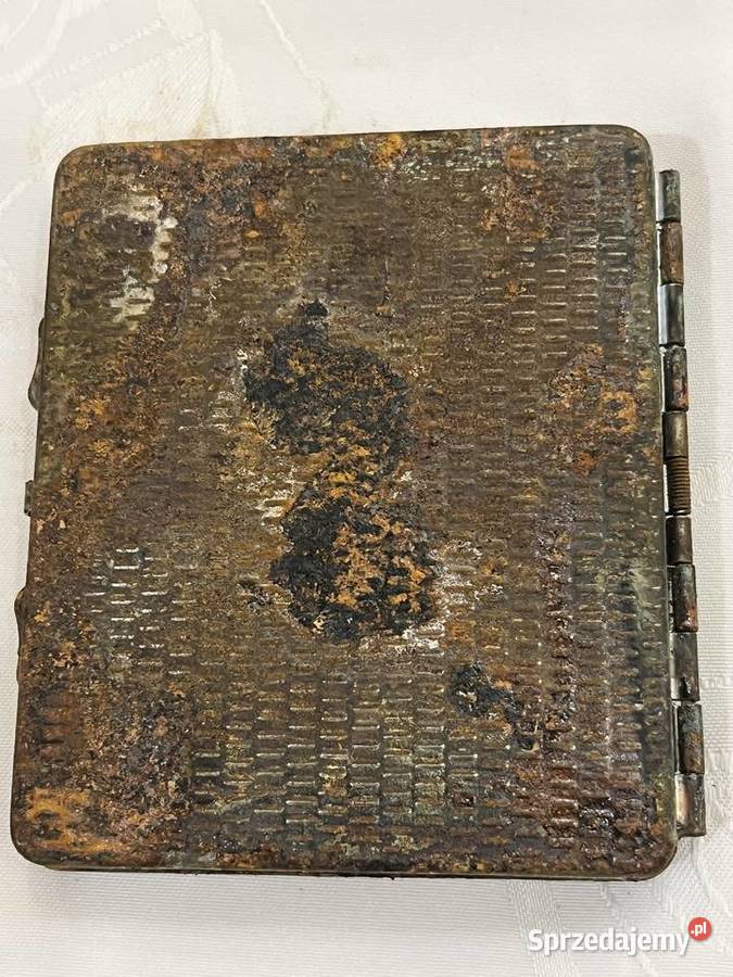 Niemiecka papierośnica platerowana III Rzesza Kraków