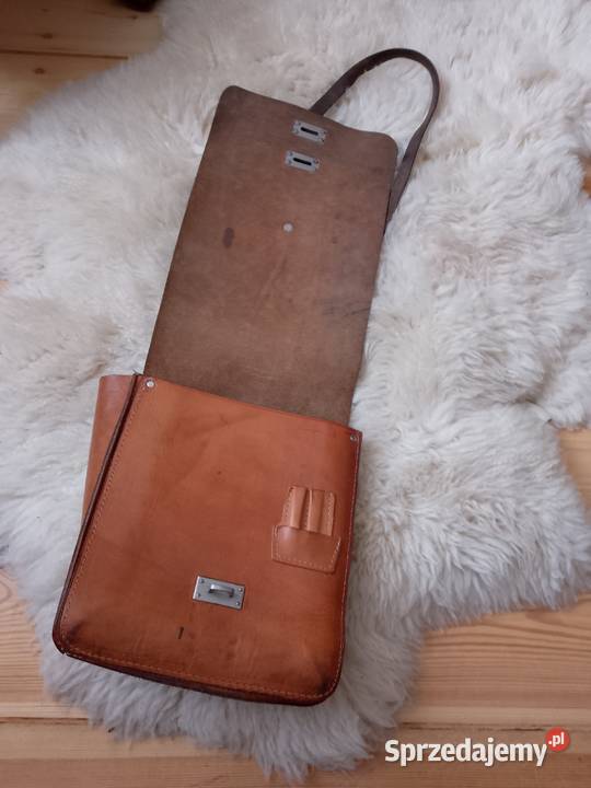 Torba skórzana raportowała PRL sprzedam