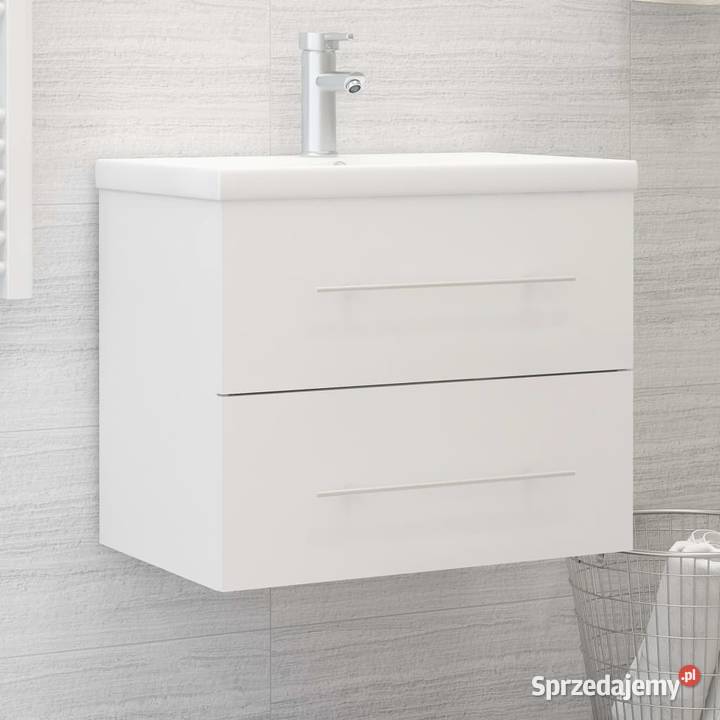 vidaXL Szafka pod umywalkę biała 60x385x48 Warszawa