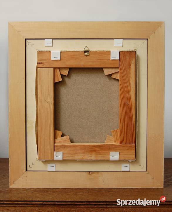 Pejzaż las rzeka obraz olejny malowany M Lublin