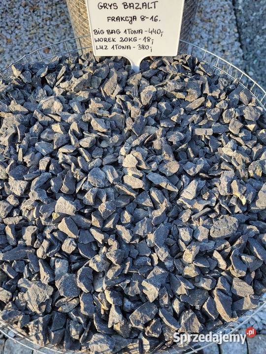 Grys Bazalt 816 i 1622 mm Kamienie ogrodowe Żwir i kamienie mazowieckie sprzedam