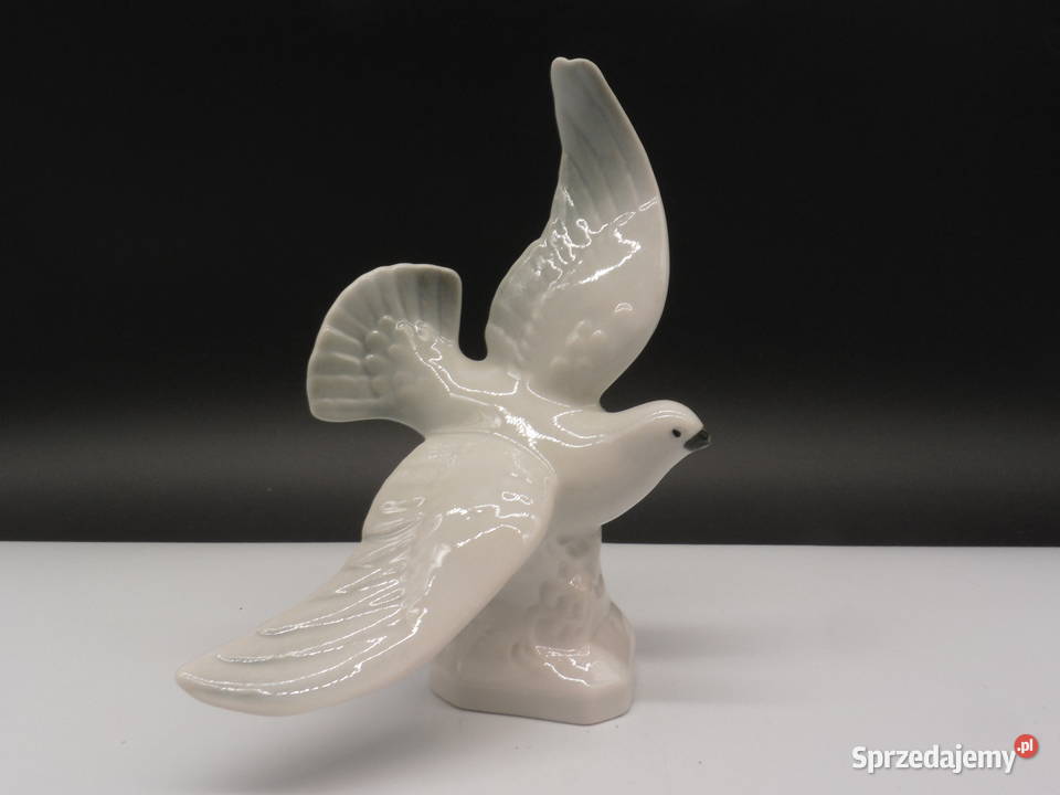 Stara figurka Porcelanowy Ptak w locie Mewa Antyki, Sztuka, Kolekcje Raszków