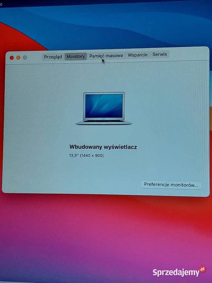 MacBook Air 13 A1466 SSD 256GB 490 cykli Baterii sprzedam