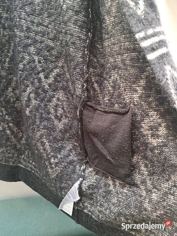 Miękki kardigan Sublevel w etniczne wzory S Rozmiar 36(S) pomorskie Trąbki Wielkie