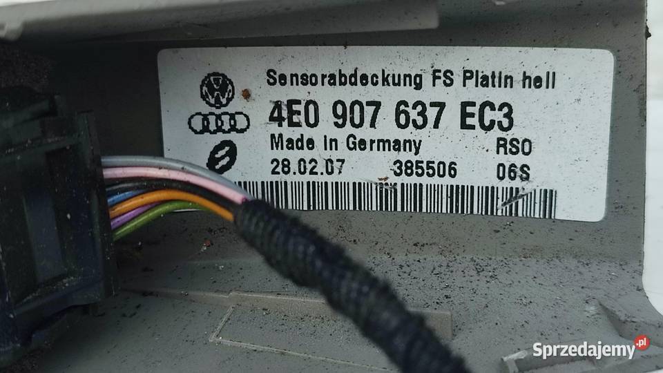 AUDI A8 D3 42 TDI 0510 CZUJNIK WILGOCI Sprzęt audio fabryczny świętokrzyskie Włoszczowa