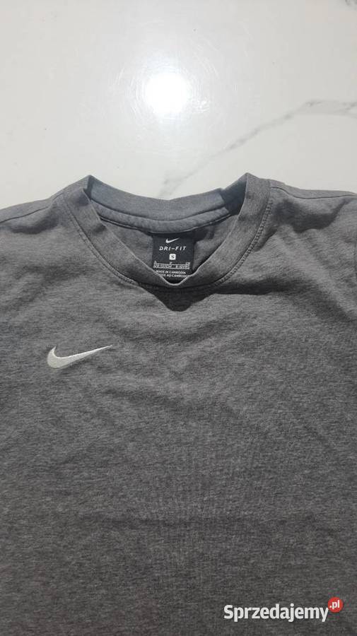 Nike DriFit Szara Koszulka Sportowa Oddychająca podlaskie Suwałki