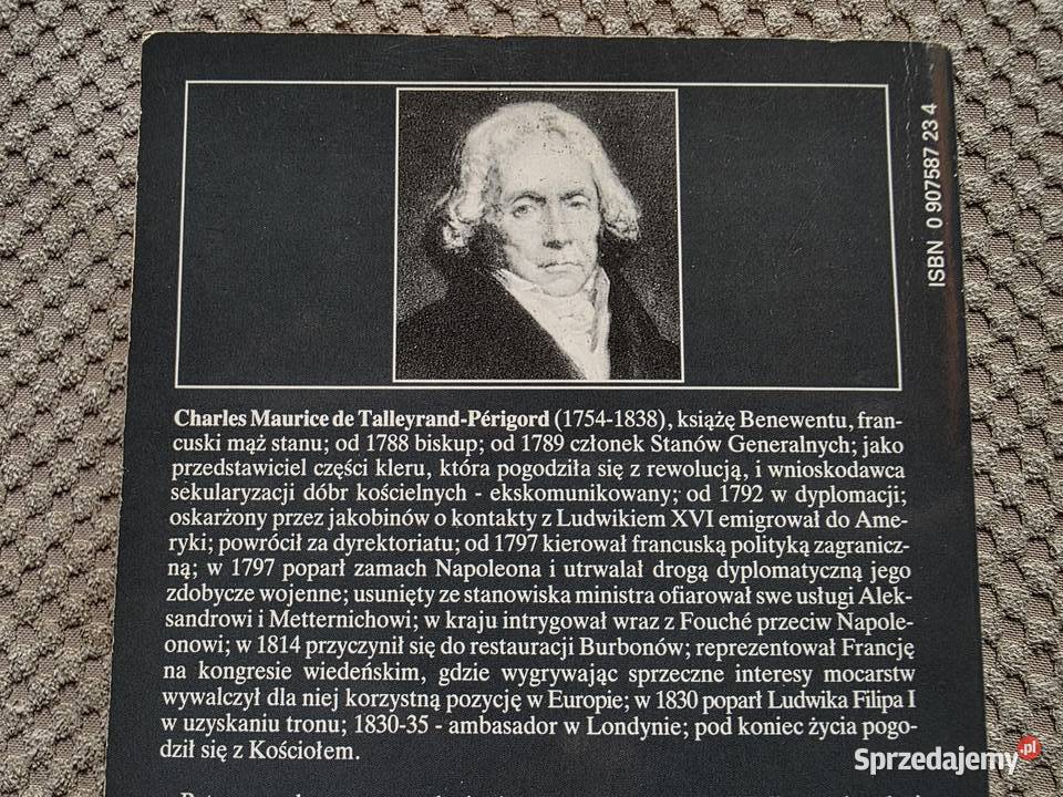 Charles Talleyrand Pamiętniki 17541815 Kraków