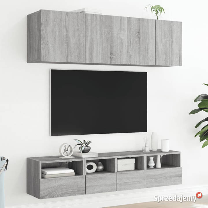 5częściowy zestaw mebli TV szary dąb sonoma Warszawa sprzedam