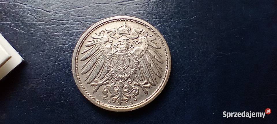 Stare monety 10 fenig 1914 D Niemcy Numizmatyka Lesko