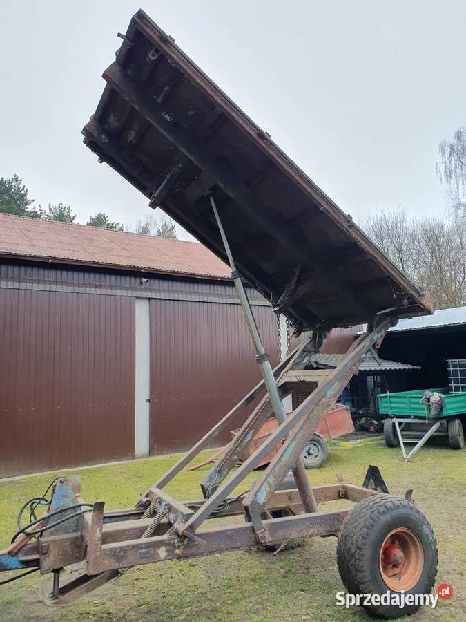 Przyczepa wywrotka 3 strony jedno osiową Nowa Brzeźnica