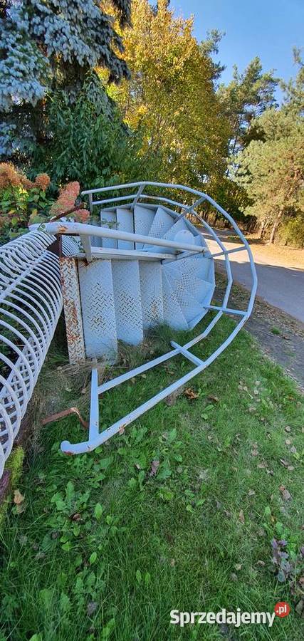 Schody zewnętrzne kręcone spiralne metalowe Piła sprzedam