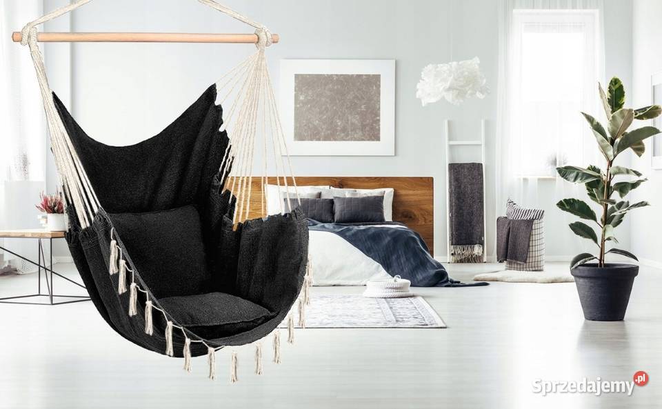 KRZESŁO BRAZYLIJSKIE FOTEL Huśtawka Hamak czarny Meble ogrodowe Kielce sprzedam