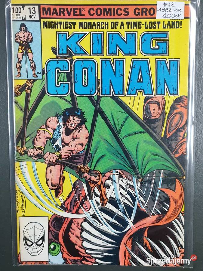 King Conan 9 oryginalnych komiksów Marvel USA Gdynia