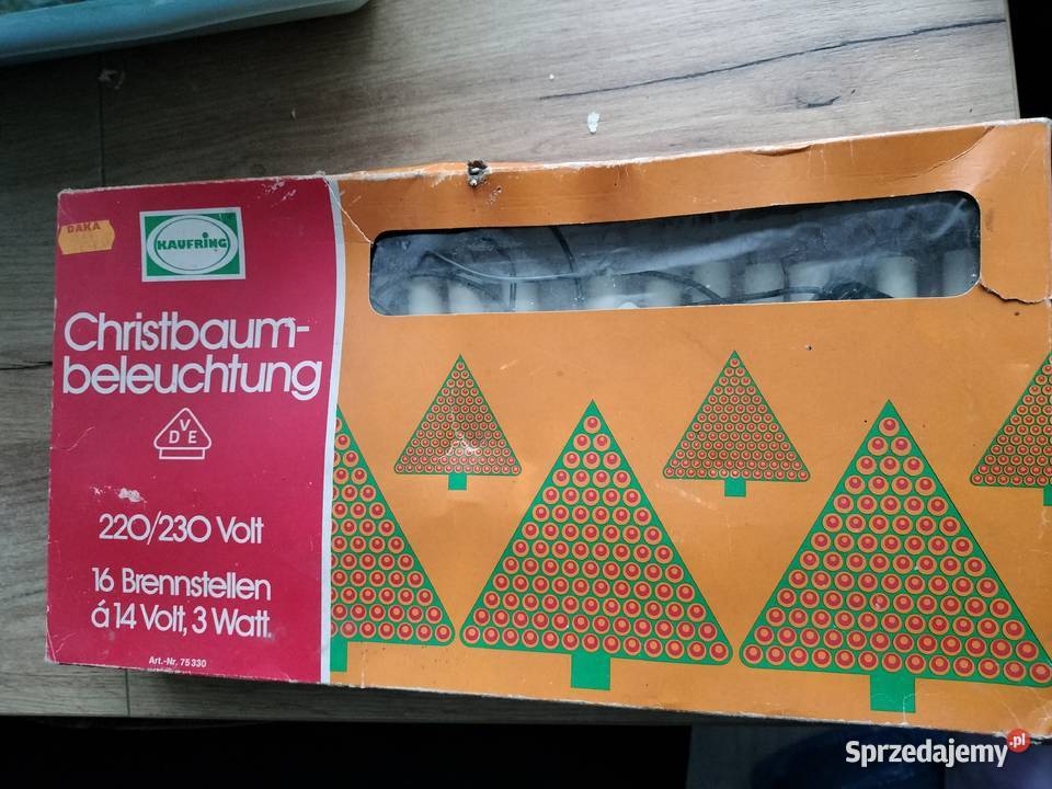 Lampki na choinkę w starym stylu Choszczno