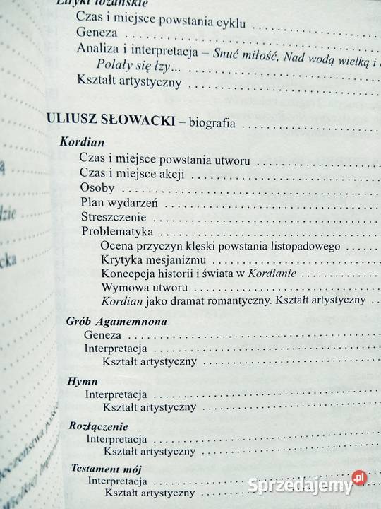 Romantyzm polski antykwariat szkolny outlet