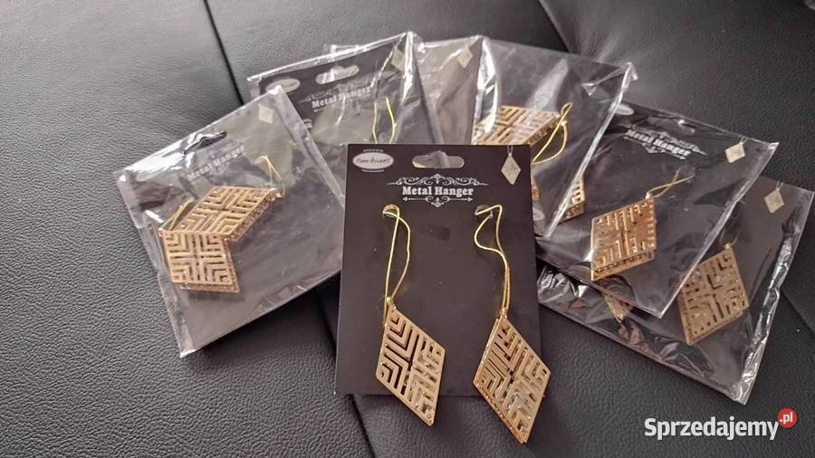 Zawieszka na choinkę metalowa złota dekoracja Czemierniki sprzedam