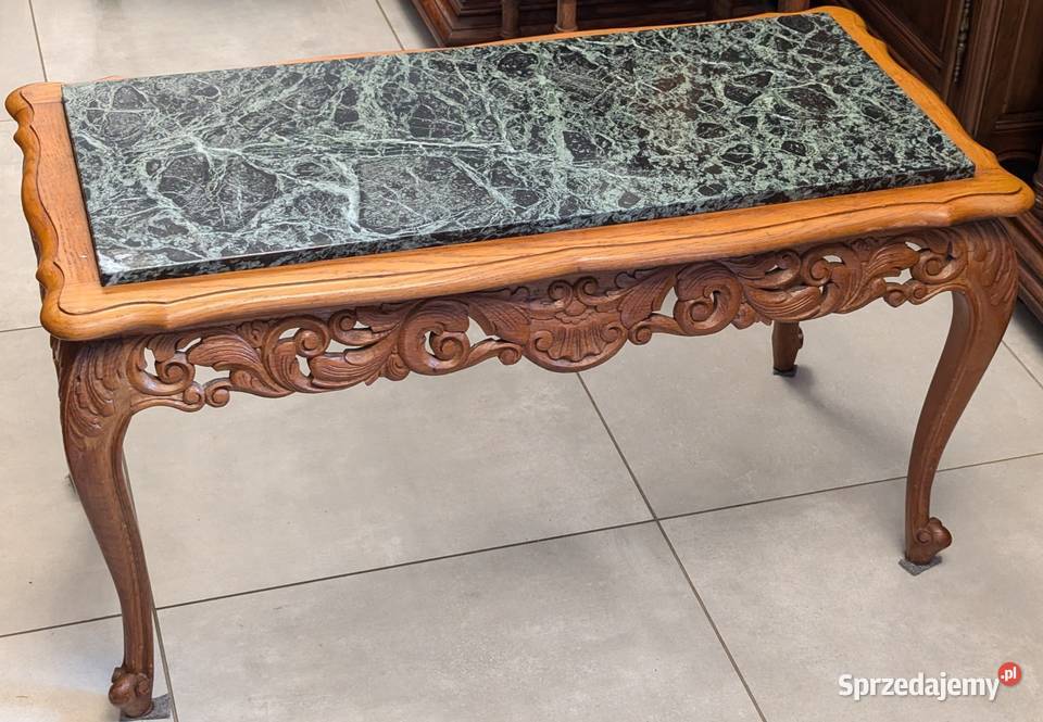Piękny stolik ludwikowski z marmuremsklep Dąbrowa Górnicza sprzedam