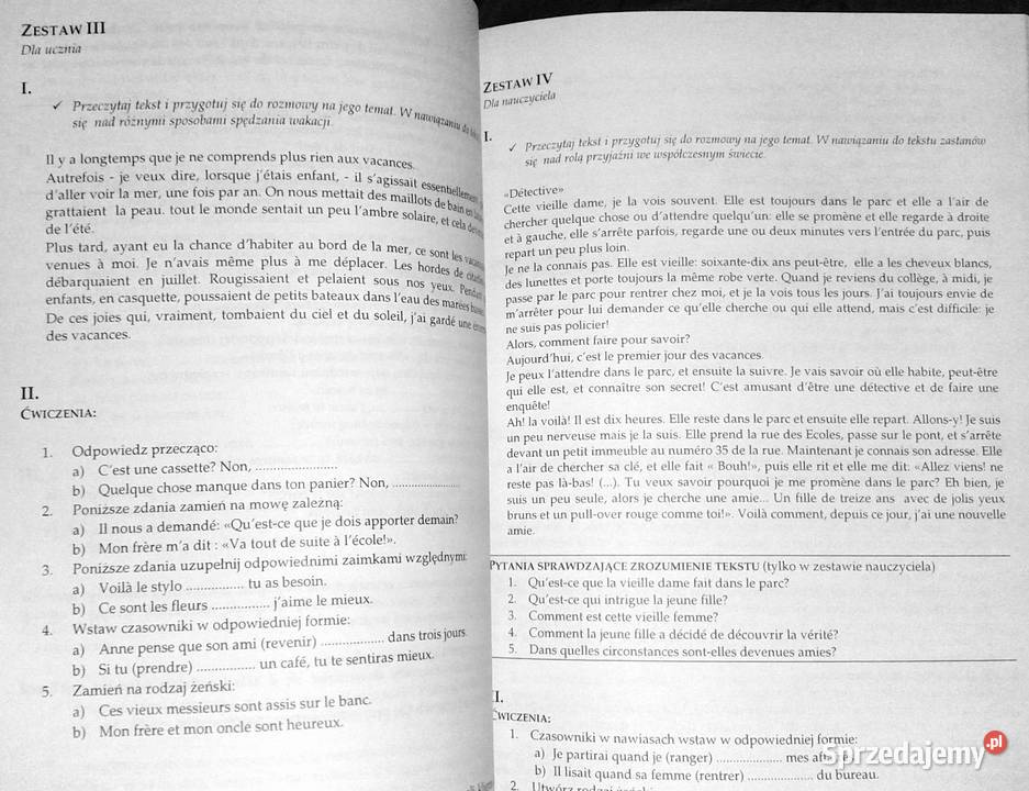 Informator maturalny 2000 Język francuski Pozostałe