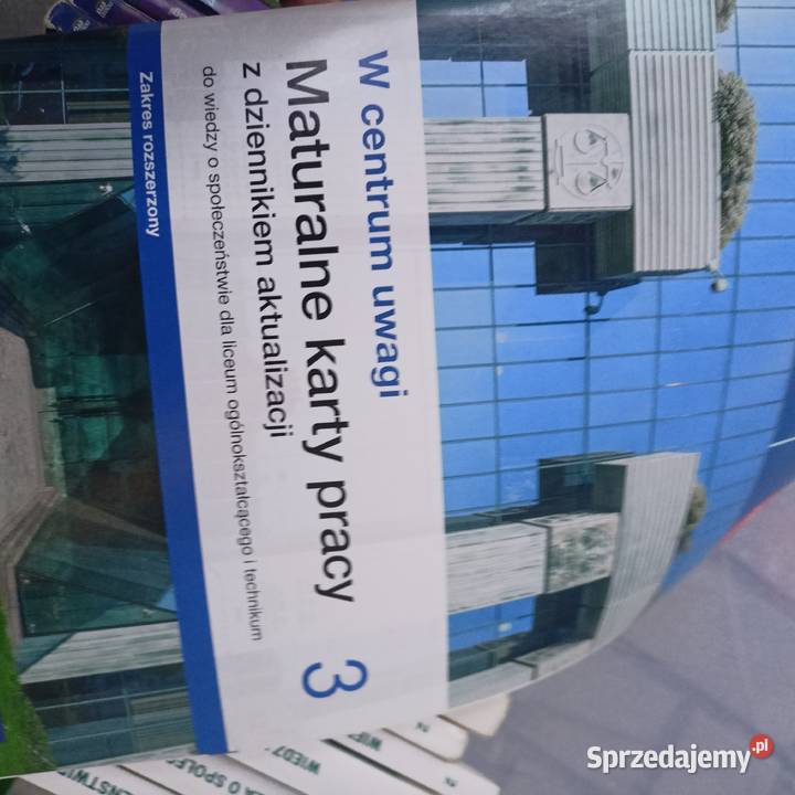 Maturalne karty pracy W centrum 3 do wiedzy o skrypt, zeszyt ćwiczeń, zbiór zadań, testów
