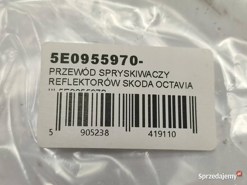 PRZEWÓD SPRYSKIWACZY REFLEKTORÓW SKODA OCTAVIA