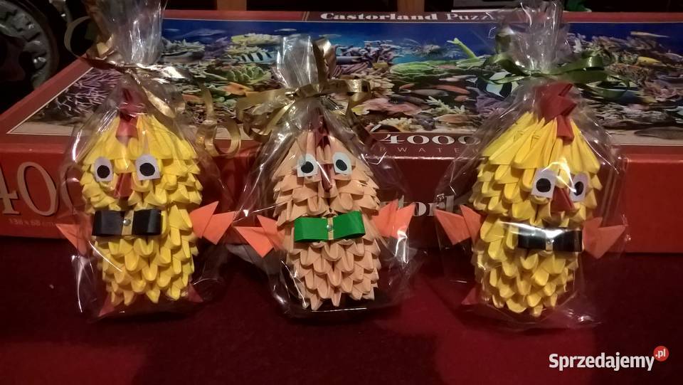 słodkie KURCZACZKI origami ozdoba prezent lubelskie Puławy