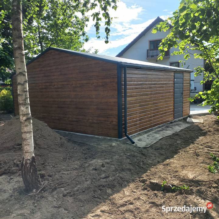 Nowoczesny garaż Magazyn blaszany 6x580m blacha Sprzedaż Ostrołęka sprzedam