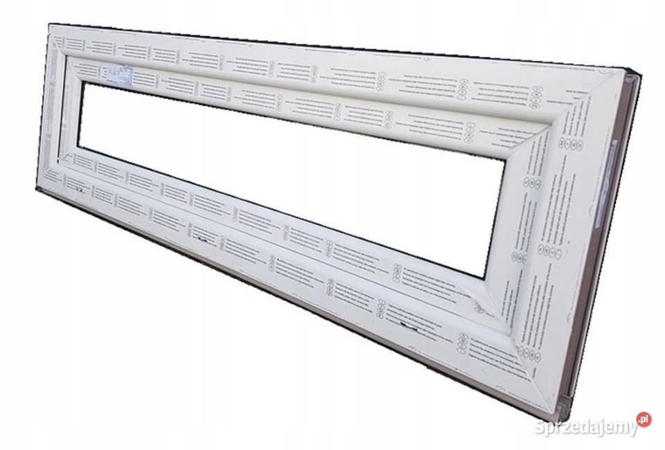 OKNA KacprzaK OKNO PCV 130X40 NOWE PROF 6 KOMÓR PCV Gliwice