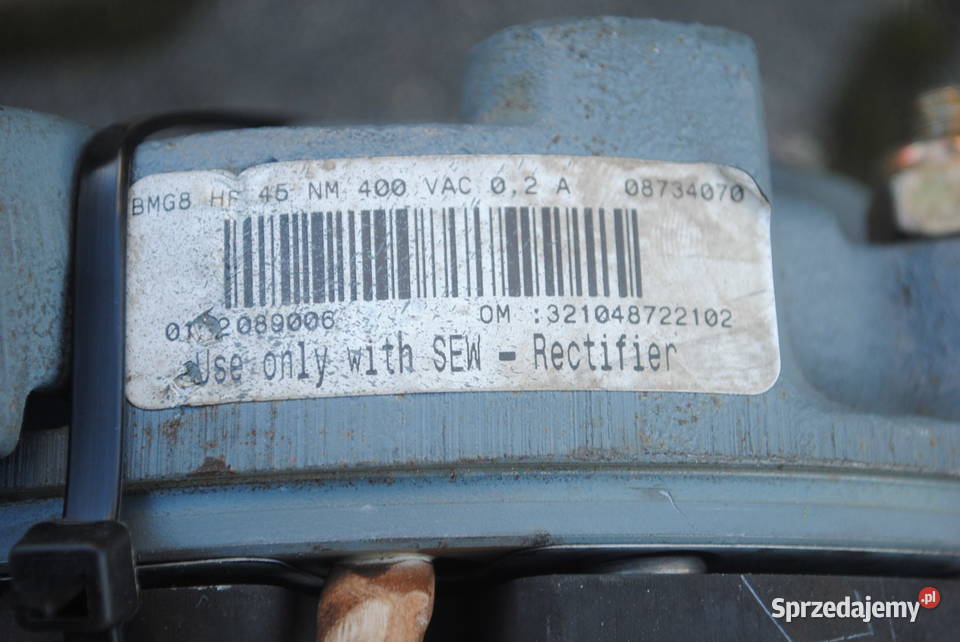 HAMULEC silnika elektrycznego BMG8 400V 45NM SEW Kargowa