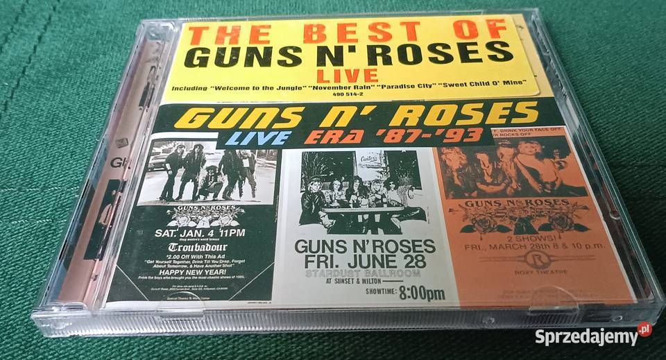 Guns N Roses GNR Live era 8793 1999 2CD małopolskie Zbylitowska Góra