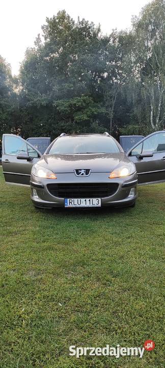 Peugeot 407 kombi 20 benzynagaz 140 welurowa tapicerka 407 Szczutków