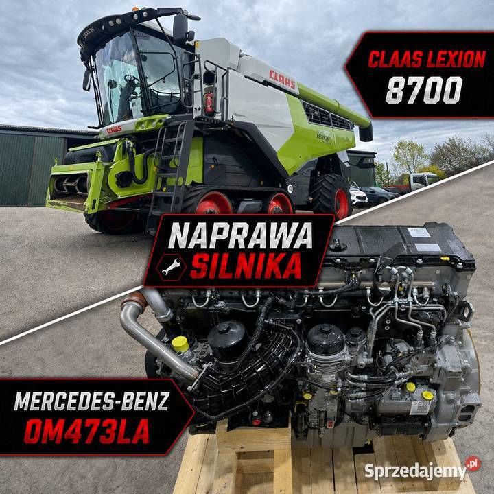 Naprawa Claas Lexion 8700 Silnik Mercedes