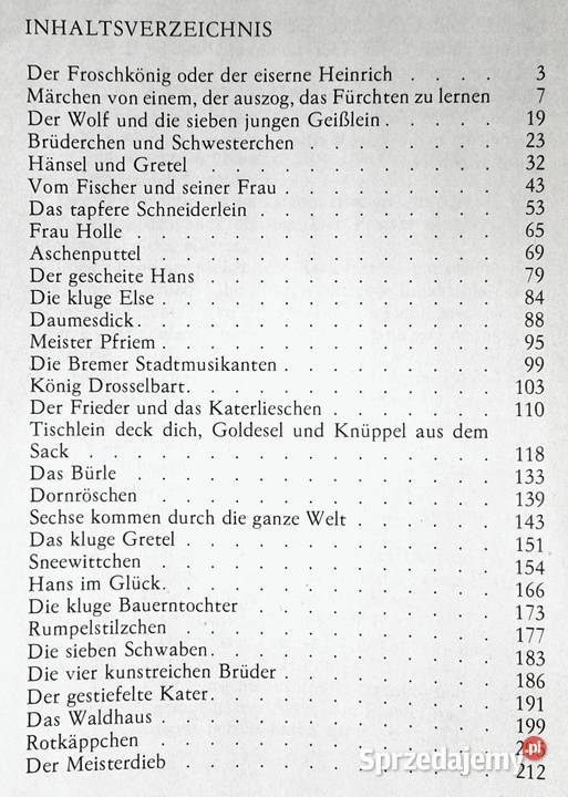 Die Kinder und Hausmrchen der Brder Grimm Chełm sprzedam