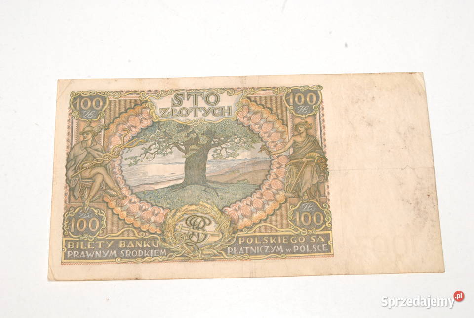 Stary banknot 100 złotych ser AS 2 Czerwca 1932 Cieszyn