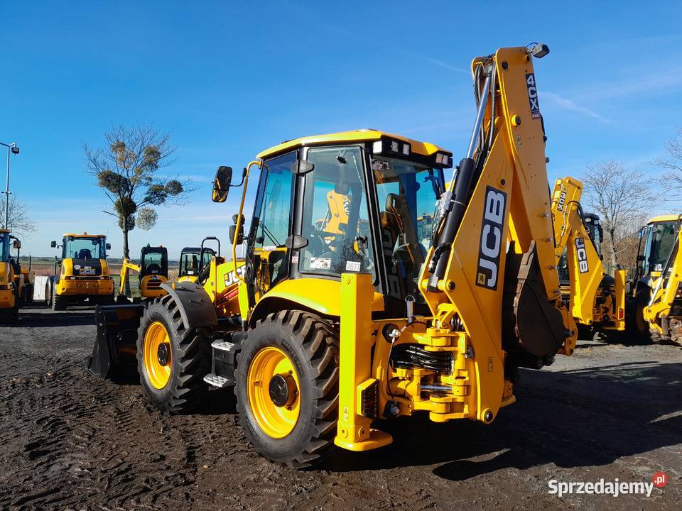 JCB 4CX 2022R JOYSTICK SZYBKOZŁĄCZE KLIMA CAT Koparki Krotoszyn sprzedam