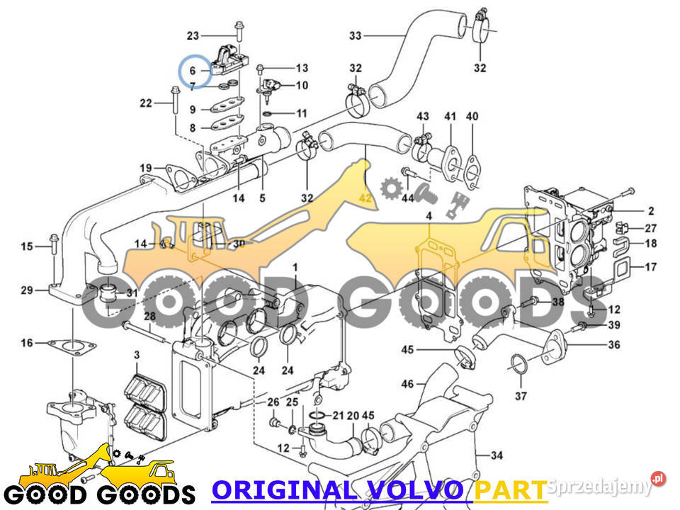 VOLVO CZUJNIK CIŚNIENIA EGR D4J D6J D8J 22724785 Władysławów