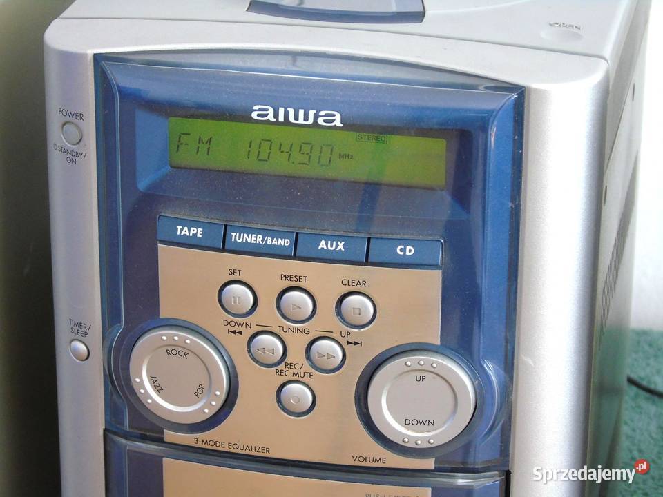 Wieża Aiwa kolumny radio AUX ładna DOSTAWA Jasło
