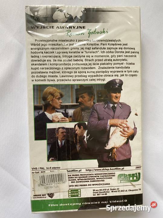 Wyjscie awaryjnefilm na kasecie VHS Lublin