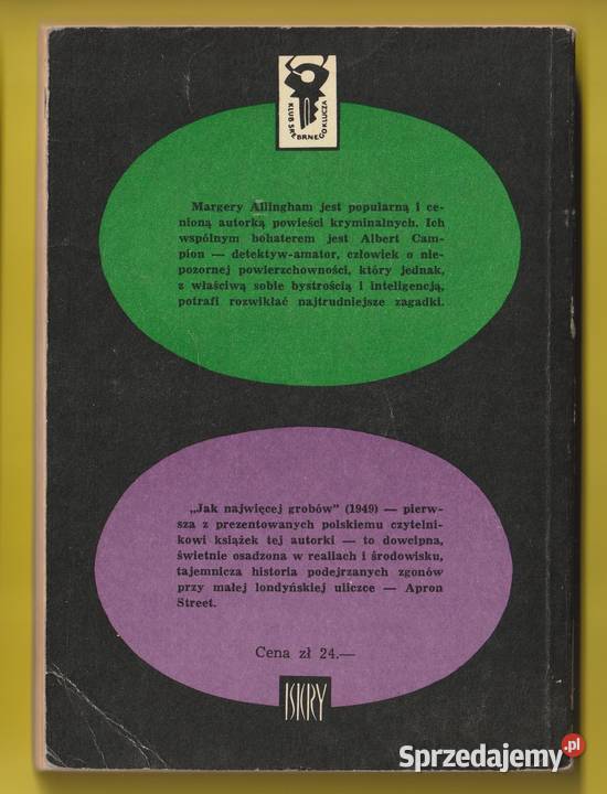KSK NAJWIĘCEJ GROBÓW MARGERY ALLINGHAM Kultura i Rozrywka Łódź