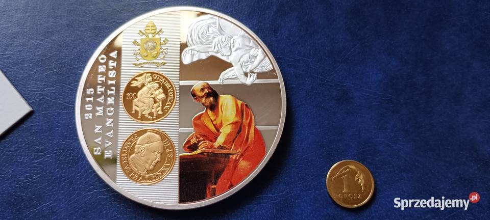 Stare monety Medal Św Mateusz Watykan 240 podkarpackie Lesko