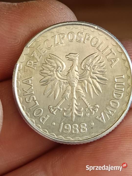 Sprzedam monete 1 zloty 1988 odkroj blachy hhh lubelskie Chełm